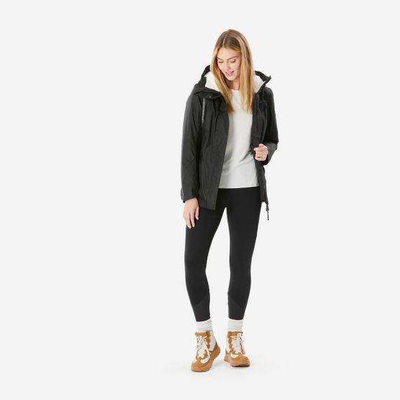 Куртка жіноча SH500 X-Warm для зимового туризму водонепроникна чорна - 3XL | Зображення 1