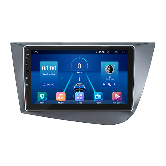 Штатна магнітола 10" Lesko для SEAT Leon II 2005-2009 Top 4/64 4G WiFi GPS Сиат