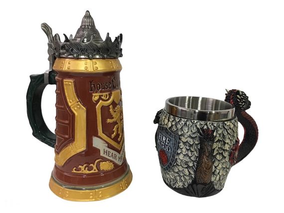 Подарунковий набір Кухоль Game Of Thrones House Lannister і Кухоль Fire And Blood Targaryen 3D Будинок Таргарієн | Зображення 1