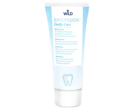 Зубна паста зі стабілізованим фторидом олова Dr. Wild EMOFLUOR Daily Care, 75 мл
