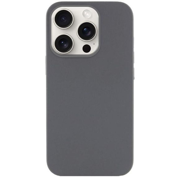 Чехол Silicone Case Full Protective (AA) NO LOGO для Apple iPhone 14 Pro Max (6.7") Серый / Dark Gray