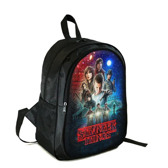 Рюкзак підлітковий/шкільний 38×28 см з принтом Дуже дивні справи / Stranger Things на два відділення для хлопчика, дівчин (4410)
