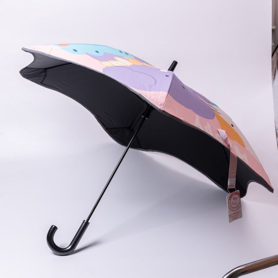 Парасолька дитяча механічна елегантна з принтом міцна надійна з поліестеру діаметр 90 см Фіолетовий HP-23-13V | Зображення 7