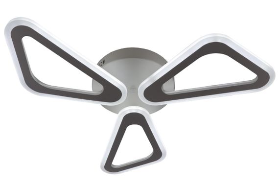 Люстра світлодіодна стельова LED світильник для квартири на стелю лед з пультом 25637 Білий 8х57х57 см.