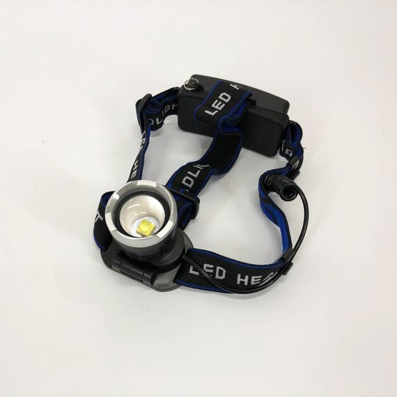 Налобный фонарь Bailong BL-T24-P50 аккумуляторный LED/Zoom 3 режима работы, фонарь на голову для рыбалки | Зображення 6