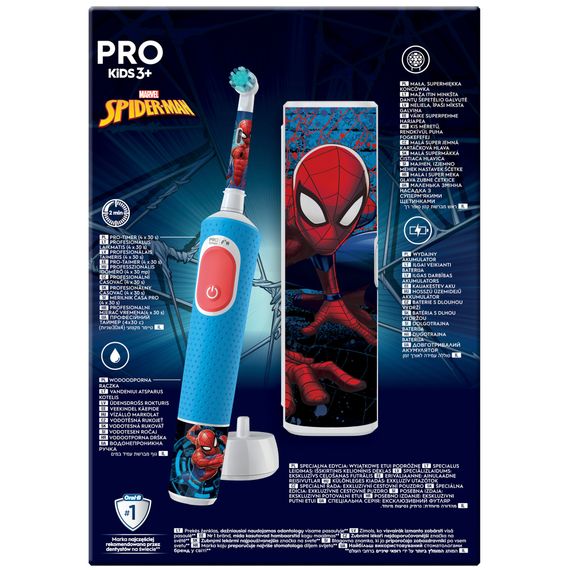 Електрична зубна щітка Oral-B D103.413.2KX Spiderman (8006540773567) | Зображення 2