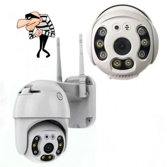 ОЧЕНКА! Поворотна вулична IP-камера відеоспостереження PTZ Wi-Fi xm 2mp (Плохе паковання 3042) | Зображення 4
