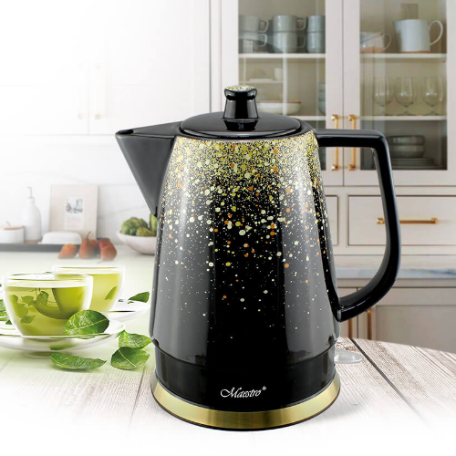 Електрочайник 1,5л 1500W (диск) золотий MR-074-GOLD Maestro | Зображення 1