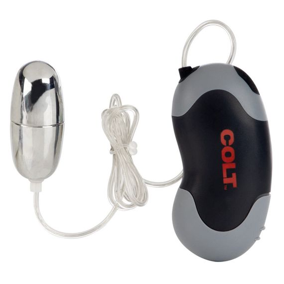 Віброяйце з дротовим пультом COLT Xtreme, сріблястий, 5,7 × 2,5 см Sex Aura | Зображення 3