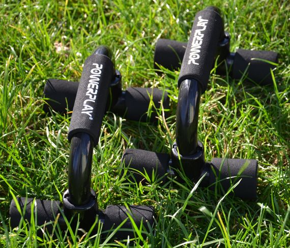 Упоры для отжиманий Паверплей 4317 Push Up Bars пластиковые (Прямые) | Зображення 9