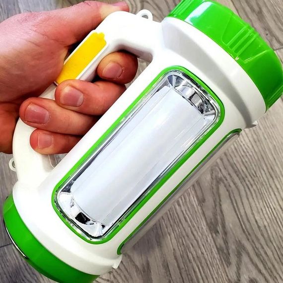 Фонарь переносной кемпинг 6088-LED+COB с функцией PowerBank, кемпинговый светильник. Цвет: зеленый | Зображення 3