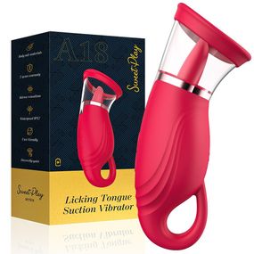 Вакуумный стимулятор с язычком - Licking Tongue Suction Vibrator Erospace Sweet Play A18 Sex Aura