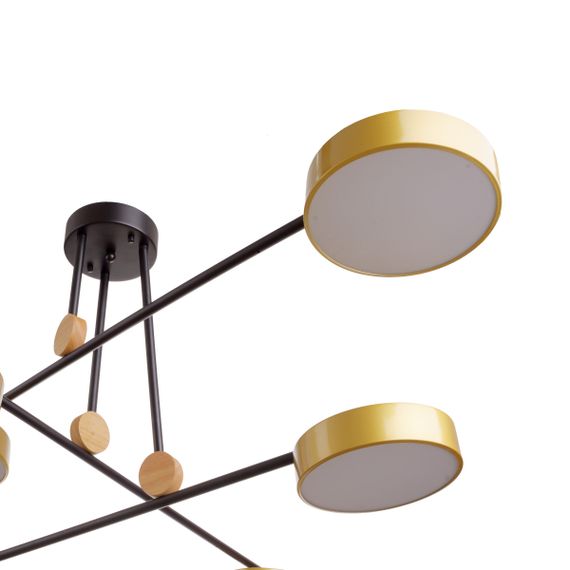 Светильник потолочный подвесной BL-939С/6 LED 72W WW+NW+CW BK/G | Зображення 2