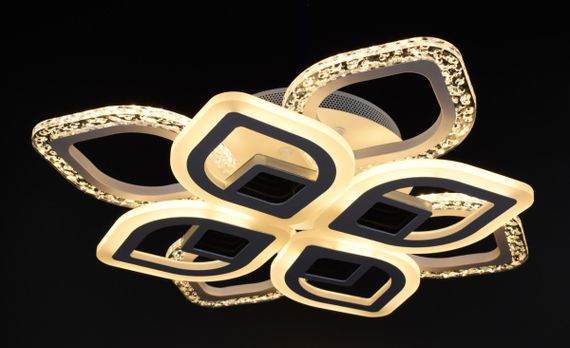 Люстра світлодіодна стельова LED світильник для квартири на стелю лед з пультом 26066 Білий 10х44х44 см. | Зображення 2