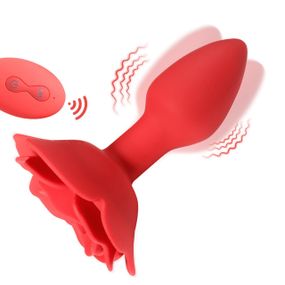 Анальна пробка - Rose Rotating Anal Plug Sex Aura