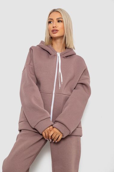 Спортивный костюм женский на флисе, цвет мокко, 238R5715-5 | Зображення 1