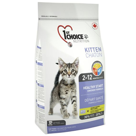 Корм 1st Choice Kitten сухой с курицей для котят 2.72 кг