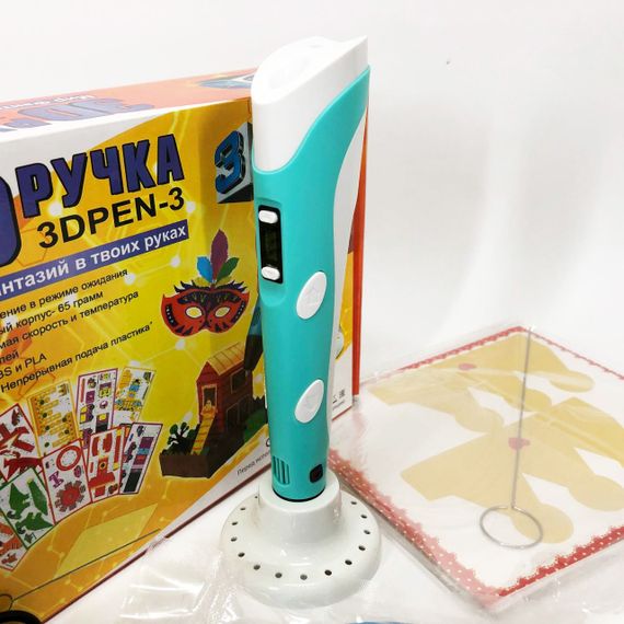Якісна дитяча 3d ручка, Д ручка 3d pen-3, Товари для дітей ручки Крута 3д ZT-34 | Зображення 9