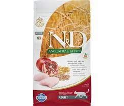 Низькозерновий сухий корм для дорослих кішок Farmina LOW GRAIN (ягня / чорниця). 10 кг