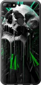 Чехол на Huawei Y7 Prime 2018 Череп-часы "4100u-1509-17620"