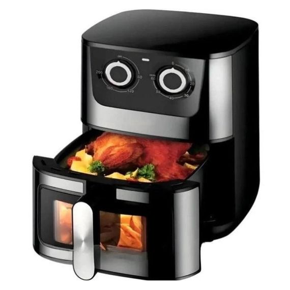 Аерогриль Rainberg RB-2269 4200W аерофритюрниця безмасляна для приготування без олії 8л | Зображення 2