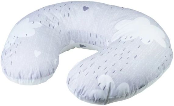 Подушка Bubaba by FreeON Hearts and Clouds 70х60 см, grey
