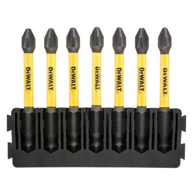 Набор бит DeWALT в касете для Tough Case, FlexTorq, L = 57 мм, бита Рh2 - 7 шт, (DT70817)
