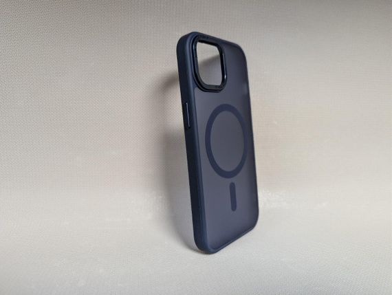 Чохол для iPhone 15 / Айфон 15, GUARD MATTE, протиударний, Soft Touch, з MagSafe, синій | Зображення 3