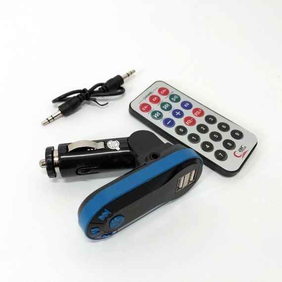 Автомобильный трансмиттер/модулятор CM i9, радио трансмитер, FM модулятор для автомобиля. YC-808 Цвет: синий | Зображення 4