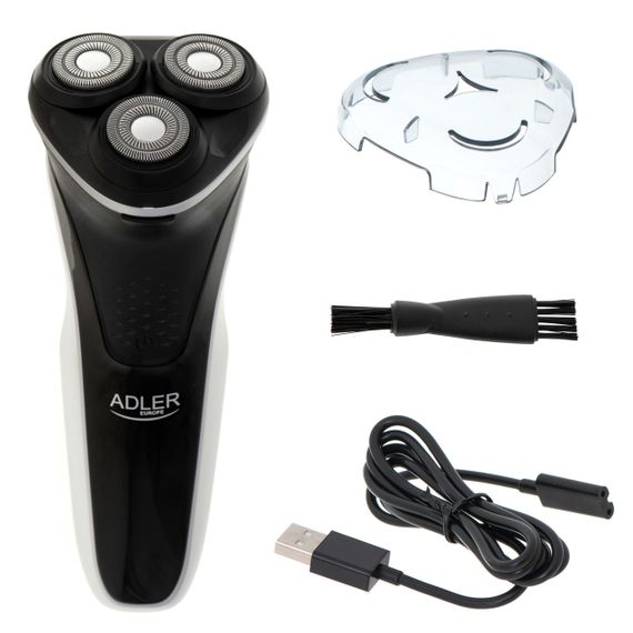 Електробритва Adler AD 2928 роторна акумуляторна з тримером USB для сухого та вологого гоління | Зображення 2