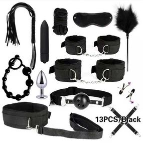 БДСМ набор из 13 предметов - Чёрный – Садо-мазо