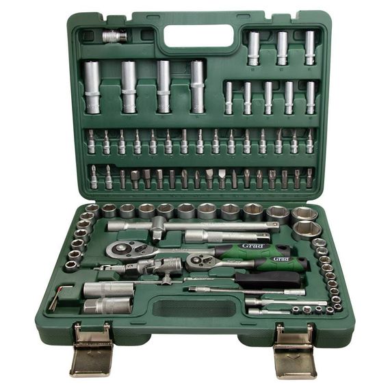 Набір насадок торцевих і біт Grad 1/4", 1/2" 94 шт (6004265) | Зображення 4