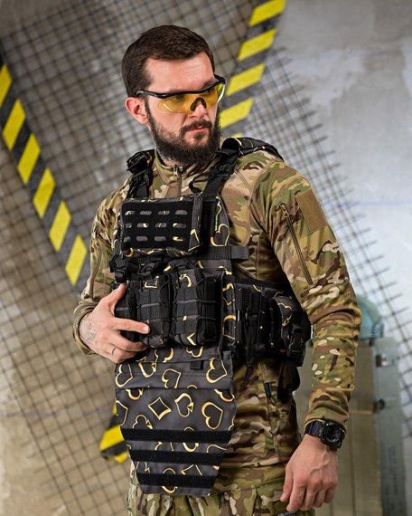 Плитоноска 4 быстрых сброса с напашником NETFLIX FIX ПП4638 | Зображення 1