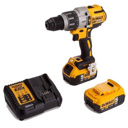 Дрель-шуруповерт аккумуляторная бесщёточная ударная 95 Нм DeWALT DCD996P2 | Зображення 1