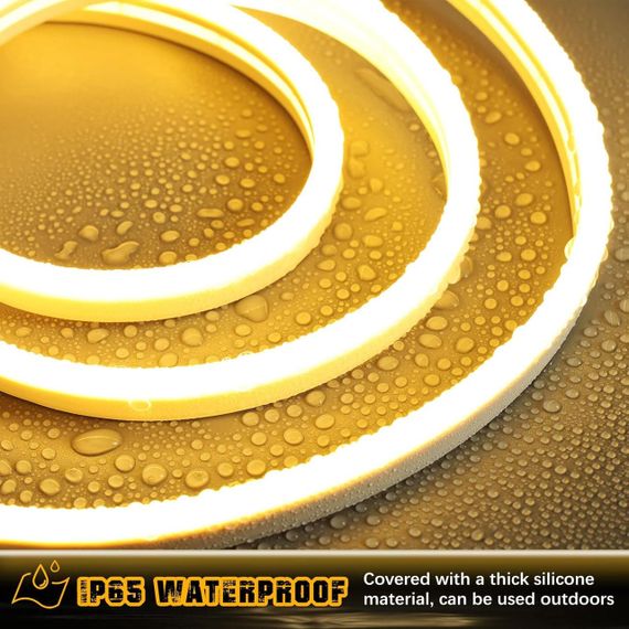 Світлодіодна стрічка, 600 світлодіодів, Теплий білий колір, водонепроникність IP65 12 В, 5 m. | Зображення 1