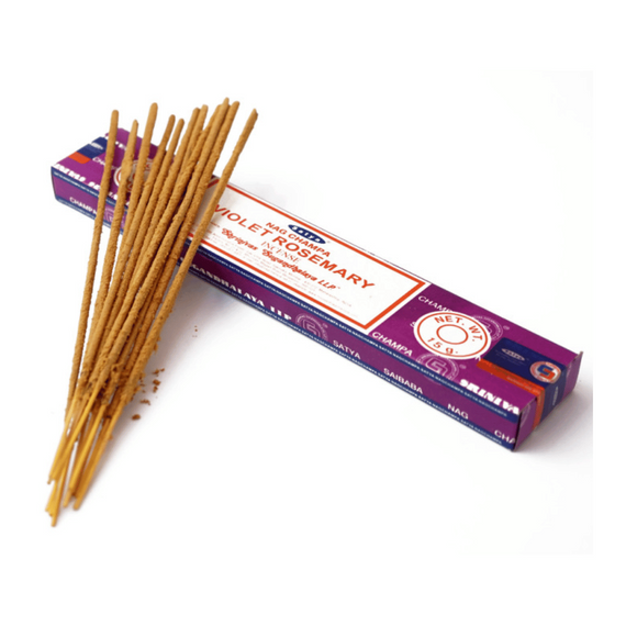 Аромапалички Violet Rosemary  Фіалка Розмарин 15г Satya 8904234405681