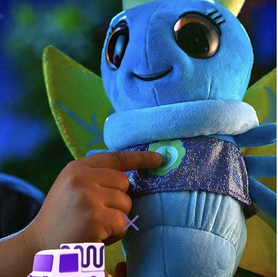 Інтерактивна м'яка іграшка Glowies, світлячок, синій (GW002) | Зображення 3