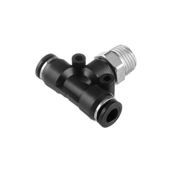 З'єднання цангове T-подібне для поліуретанових та ін. шлангів 6*6 мм, 1/4" нар. різь INTERTOOL PT-23511 | Зображення 1