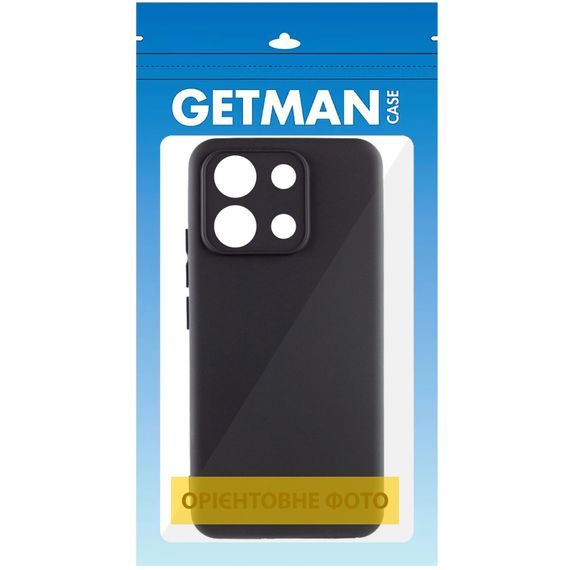 Чохол TPU GETMAN Liquid Silk Full Camera для Xiaomi Redmi A1+ / Poco C50 / A2+ Чорний / Black | Зображення 1