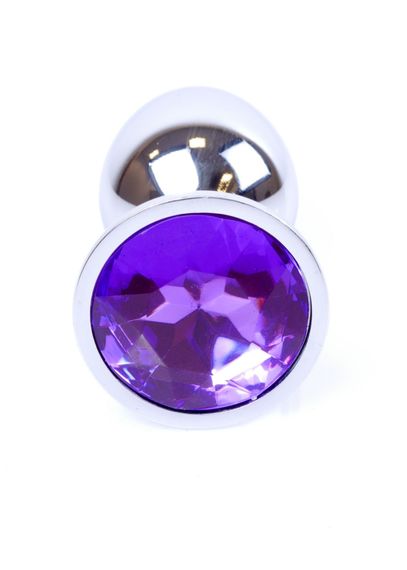 Анальна пробка - Jewellery Silver Plug Purple | Зображення 2