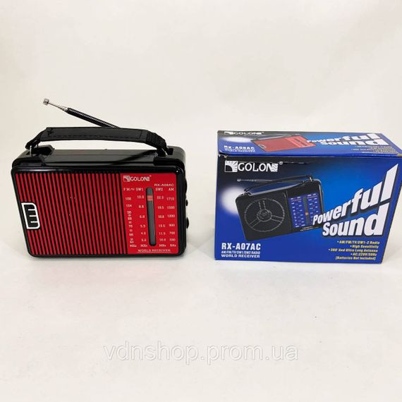 Найпростіший радіоприймач GOLON, Радіоприймач ретро AM FM, що працює від мережі зручний BO-33 | Зображення 7