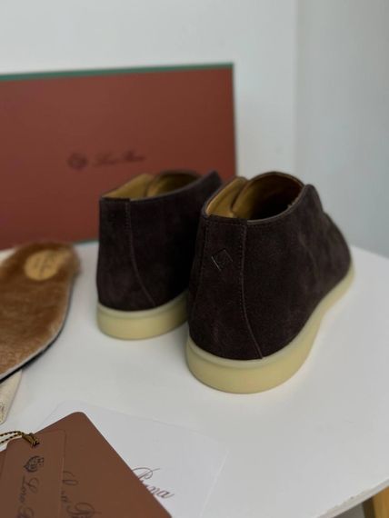 Лофери Loro Piana Open Walk темно-коричневого кольору ob436 | Зображення 4