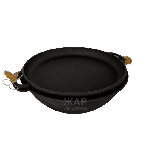 Казан узбецький WOK 15л з кришкою-сковородою | Зображення 1