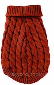 Свитер для собак и котов EcoToys Red XL красный A: 33 см B: 40 см C: 29 см X-7011