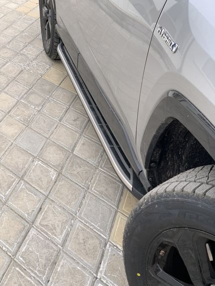 Боковые пороги OEM V1A (2 шт, алюминий) для Toyota Rav 4 2019-2024 | Зображення 9