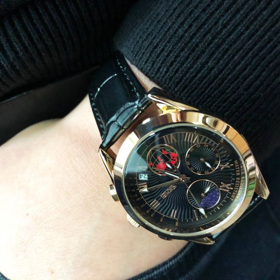 Елегантні годинники для чоловіків SKMEI 9236RGBK, Чоловічі наручні годинники незвичайні стильні CY-44 | Зображення 4