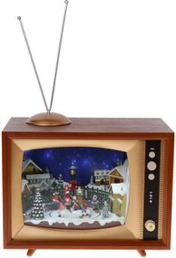 Декоративна статуетка "Телевізор" з LED-підсвічуванням 39см, полістоун