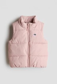 Дитячий стьобаний дутий жилет для дівчинки H&M 92 см Рожевий (26031001A)