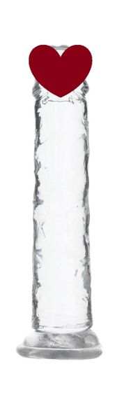 Прозрачный фаллоимитатор на присоске ADDICTION Vertical Dong 7″, вибропуля в подарок sexstyle