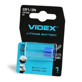 Литиевая батарейка Videx CR1/3N, 1 шт., в блистере